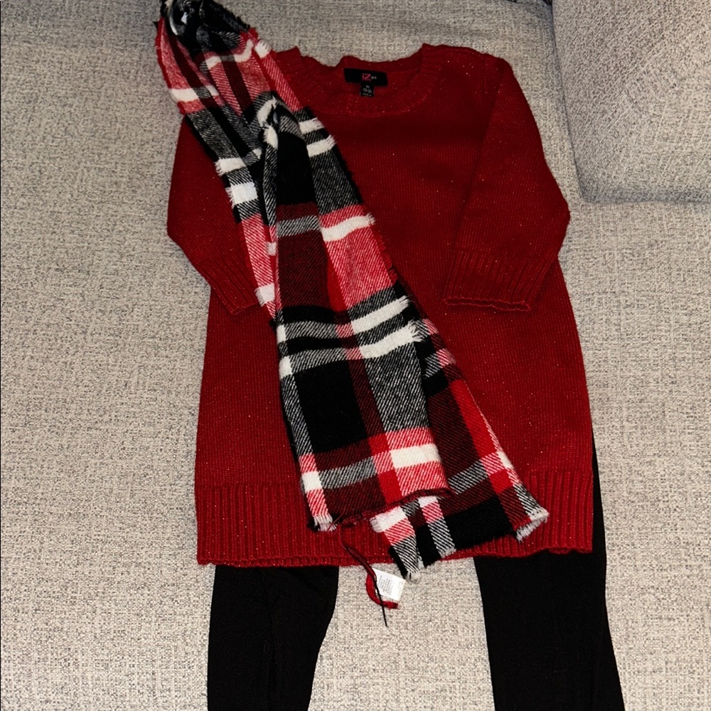 Girls 3 piece sweater/legging set